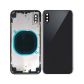 IPHONE XS BACK HOUSING WITHOUT PARTS BLACK NO LOGO (AFTERMARKET HIGH QUALITY)