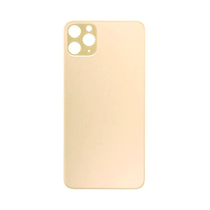 Back Glass Gold No Logo for iPhone 11Pro Max (Aftermarket Premium)