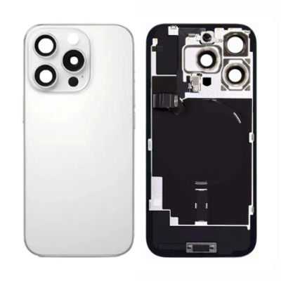 Back Panel with Wireless Charging Flex White for iPhone 16Pro (Best Quality)