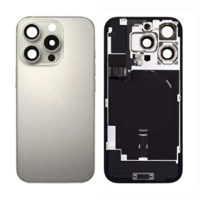 Back Panel with Wireless Charging Flex Grey for iPhone 16Pro (Best Quality)