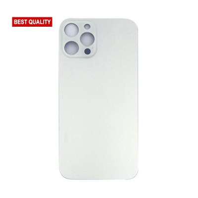 Back Glass White No Logo for iPhone 12Pro Max (Best Aftermarket)
