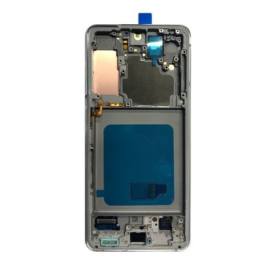 SAMSUNG S21 G991 SERVICE PACK LCD ASSEMBLED BY THIRD PARTY FRAME SILVER