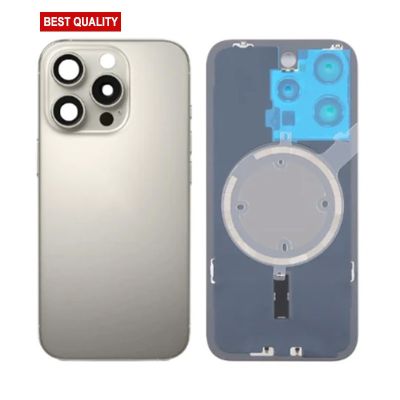 Back Panel with Magnet Grey No Logo for iPhone 16Pro (Best Aftermarket)