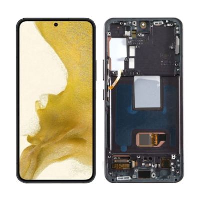 Samsung S22 S901 Service Pack OLED Assembled With Third Party Frame Black