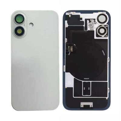 Back Panel with Wireless Charging Flex White for iPhone 16Plus (Best Quality)