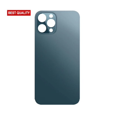 Back Glass Blue No Logo for iPhone 12Pro Max (Best Aftermarket)