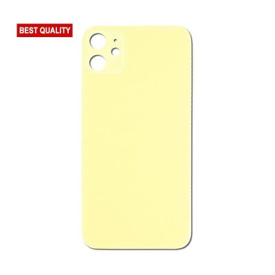 Back Glass Yellow No Logo for iPhone 11 (Best Aftermarket)