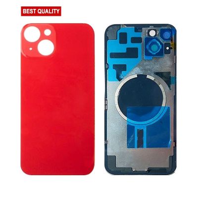 Back Panel With Magnet Red No Logo For iPhone 14 (Best Aftermarket)