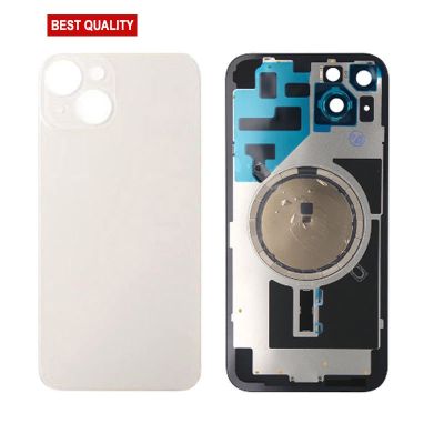 Back Panel with Magnet White No Logo for iPhone 14 (Best Aftermarket)