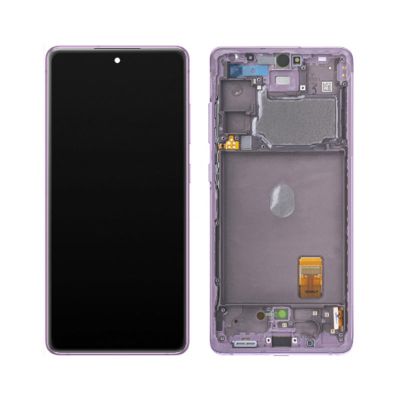 Samsung S20FE Service Pack OLED Screen Assembled with Third Party Frame Purple