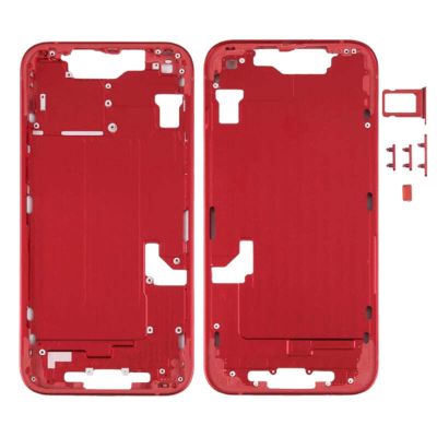 Middle Frame Housing Red For iPhone 14 (Best Aftermarket)