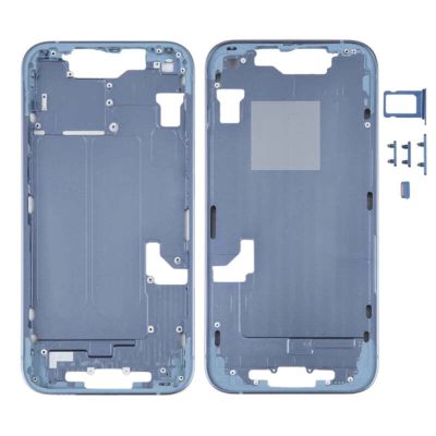 Middle Frame Housing Blue For iPhone 14 (Best Aftermarket)