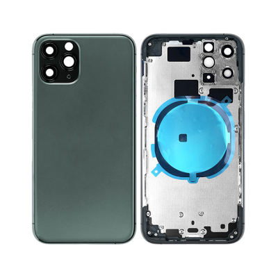 Back Housing Without Parts Green No Logo For iPhone 11Pro (Best Aftermarket)