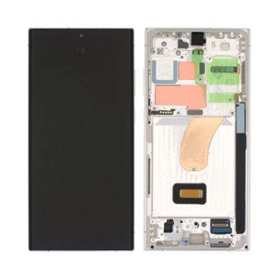 SAMSUNG S23ULTRA OLED SCREEN CREAM WHITE GH82-30465B (SERVICE PACK)