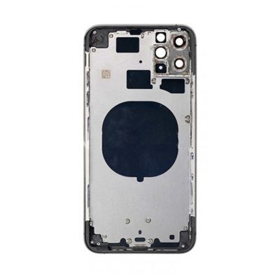 Back Housing Without Parts Black No Logo For iPhone 11Pro (Best Aftermarket)