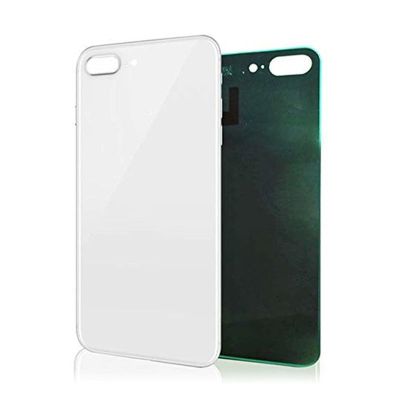 IPHONE 8PLUS BACK GLASS WHITE NO LOGO (AFTERMARKET PREMIUM)