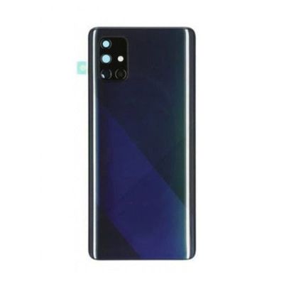 SAMSUNG A71 4G BACK GLASS COVER BLACK (AFTERMARKET PREMIUM)