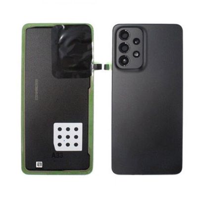 SAMSUNG A33 5G BACK COVER GLASS BLACK (BEST AFTERMARKET)