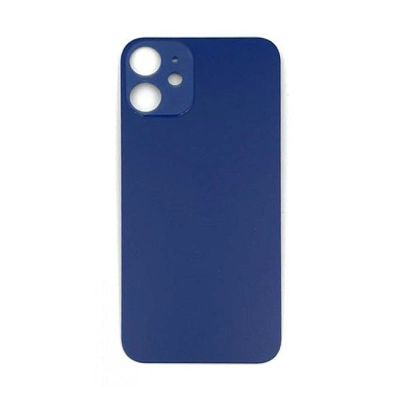 Back Glass Navy No Logo for iPhone 12 (Aftermarket Premium)
