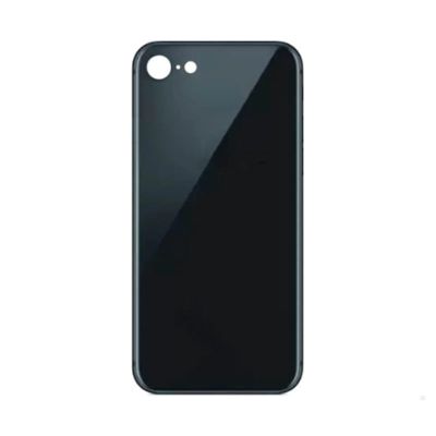 IPHONE 8G BACK GLASS BLACK NO LOGO (AFTERMARKET PREMIUM)