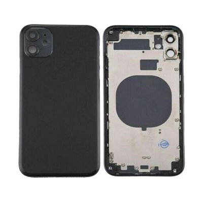 Back Housing Without Parts Black No Logo For iPhone 11 (Best Aftermarket)