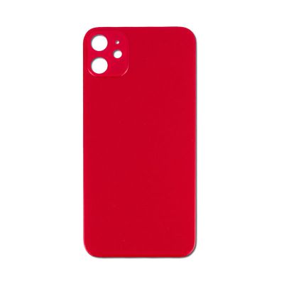 Back Glass Red No Logo for iPhone 11 (Aftermarket Premium)