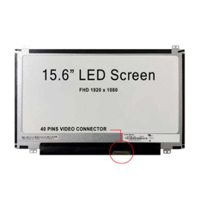 Laptop 15.6" Slim 30Pins Socket LED FHD 1920x1080 Screen Display Panel Top and Bottom Brackets