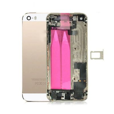 IPHONE 5S BACK HOUSING WITH SMALL PARTS GOLD NO LOGO