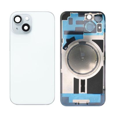 Back Panel With Magnet Blue No Logo For iPhone 15Plus (Aftermarket Premium)