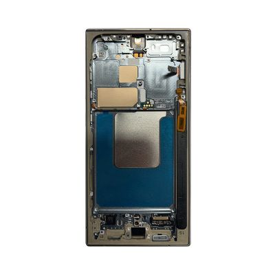 Samsung S24Ultra Service Pack OLED Assembled With Third Party Frame Yellow