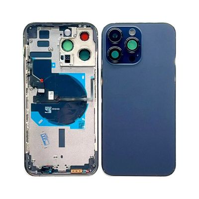 Back Housing With Power Flex Purple No Logo For iPhone 14Pro Max (BEST AFTERMARKET)