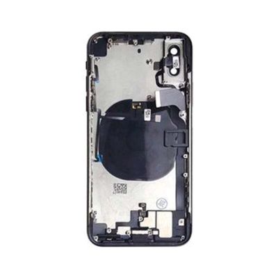 IPHONE X BACK HOUSING WITH VOLUME POWER FLEX BLACK NO LOGO