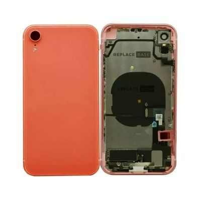 IPHONE XR BACK HOUSING WITH VOLUME POWER FLEX ORANGE NO LOGO