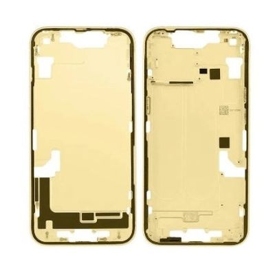 Middle Frame Housing Yellow For iPhone 14 (Best Aftermarket)