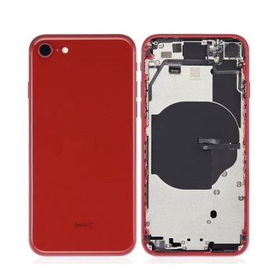 Back Housing with Power Flex Red No Logo for iPhone SE2022 (SE3)