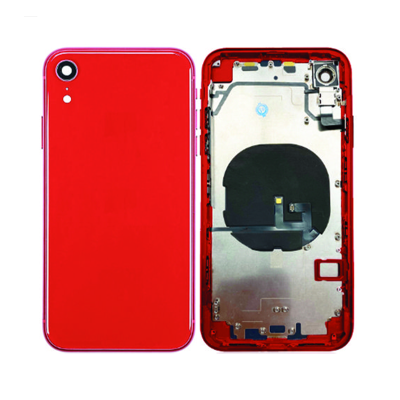 IPHONE XR BACK HOUSING WITH VOLUME POWER FLEX RED NO LOGO
