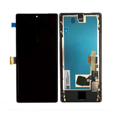 GOOGLE PIXEL6PRO SCREEN WITH FRAME BLACK WITH FINGER PRINT FLEX (REFURBISHED)