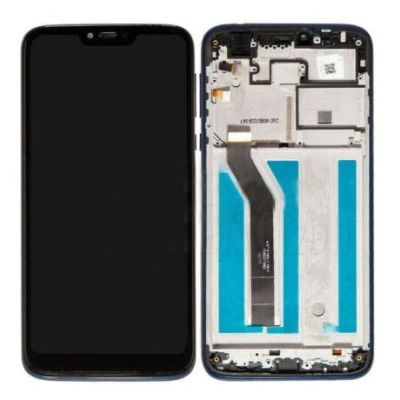 MOTOROLA G7POWER SCREEN WITH FRAME BLACK (BRAND NEW)
