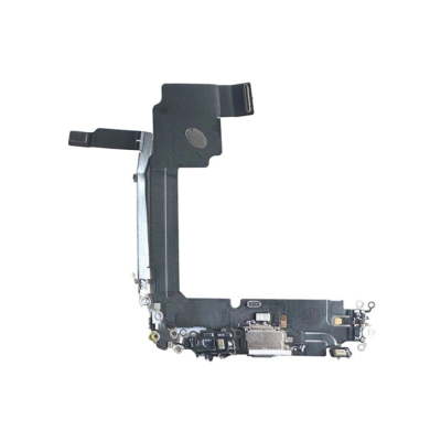 Charging Port Flex White For iPhone 15Pro Max (Pulled)