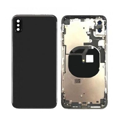 IPHONE XS MAX BACK HOUSING WITH VOLUME POWER FLEX BLACK NO LOGO