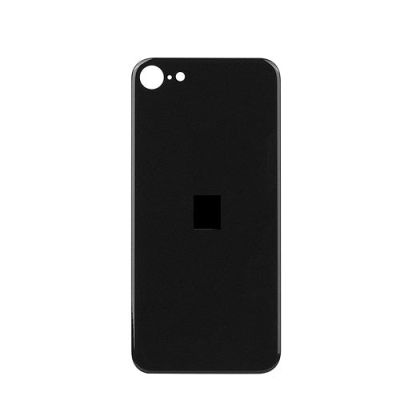 Back Glass Black No Logo for iPhone SE2022 (SE3) (Premium Colour)