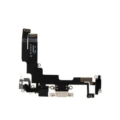 Charging Port Flex White For iPhone 14 (Pulled)