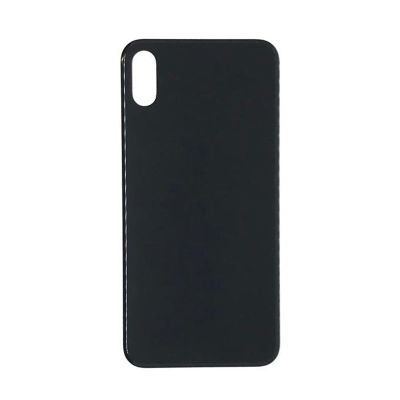 IPHONE X BACK GLASS BLACK NO LOGO (BIG HOLE)