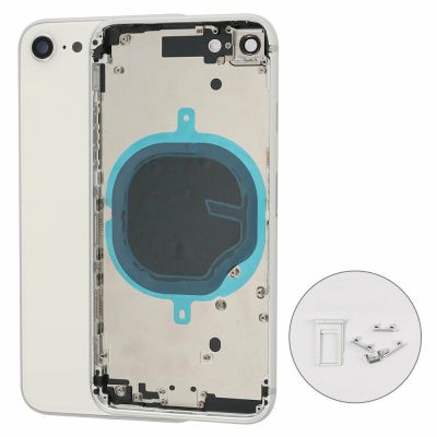 Back Housing with Power Flex White No Logo for iPhone SE2020 (SE2)