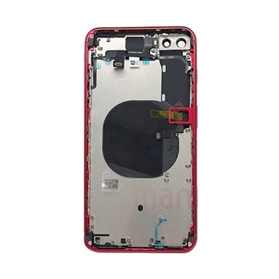 IPHONE 8PLUS BACK HOUSING WITH POWER FLEX RED  NO LOGO(AFTERMARKET HIGH QUALITY)