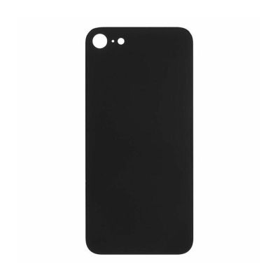 IPHONE 8PLUS BACK GLASS BLACK NO LOGO (AFTERMARKET PREMIUM)