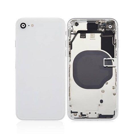 Back Housing with Power Flex White No Logo for iPhone SE2022 (SE3)