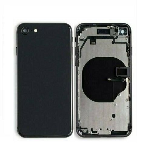 Back Housing with Power Flex Black No Logo for iPhone SE2022 (SE3)